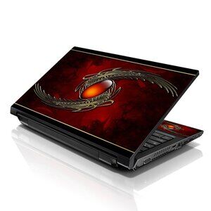 LSS 15.6 & 17.3 Inches Laptop Notebook Skin Sticker Decal - Red Sign